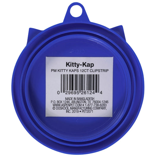 Petmate Kitty Kaps - Cubrelata para Comida (Azul)