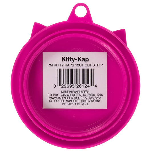 Petmate Kitty Kaps - Cubrelata para Comida (Rosado)