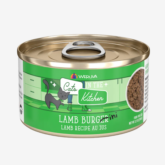 Alimento húmedo para gatos Weruva Cats in the Kitchen sabor cordero Lamb Burgini 85g – Zoomi Honduras
