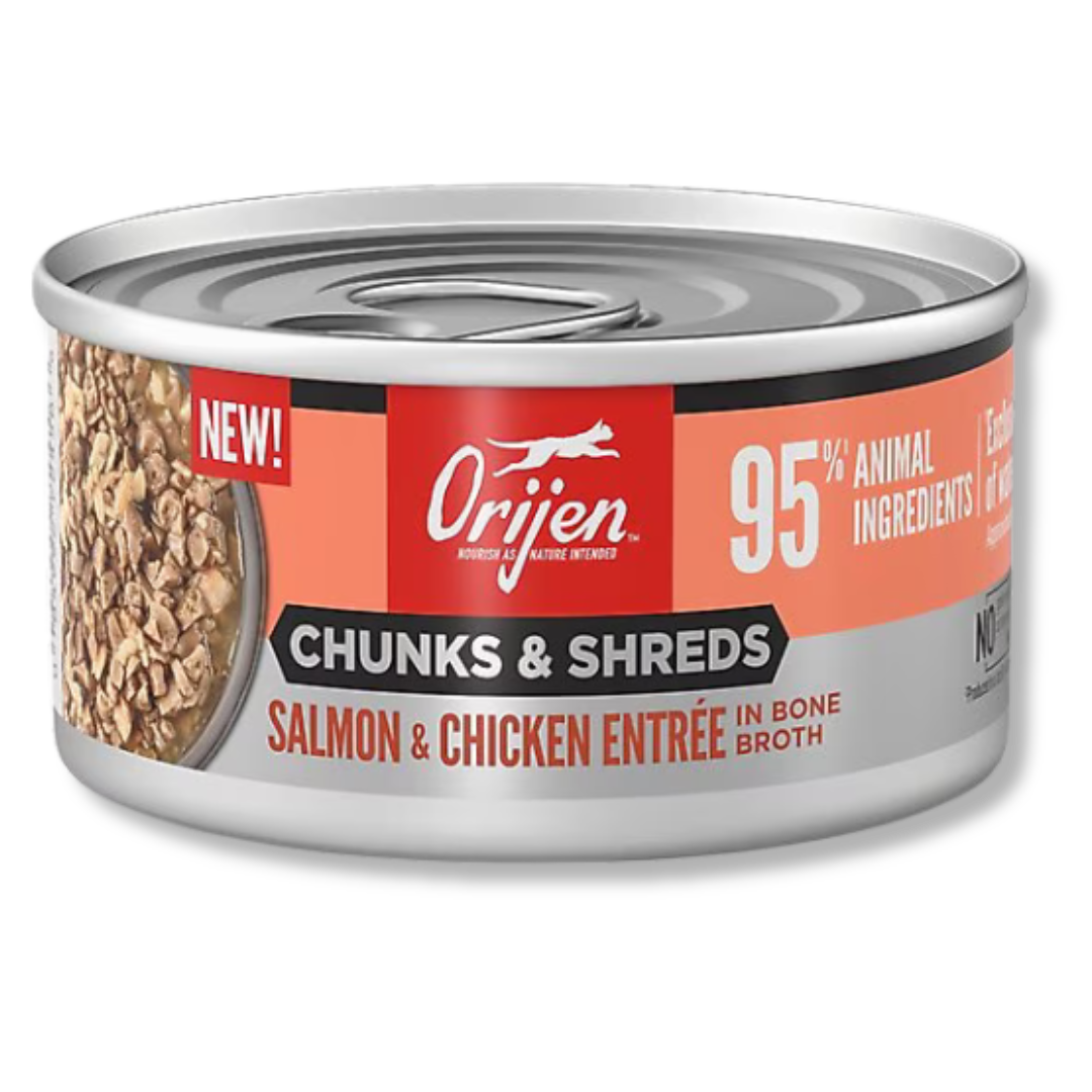 ORIJEN - Salmón & Pollo Entree Chunks & Shreds