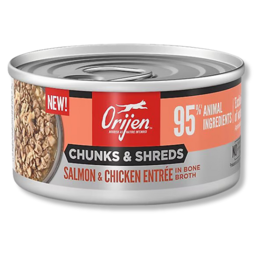 ORIJEN - Salmón & Pollo Entree Chunks & Shreds