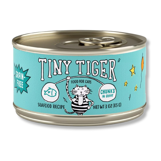 Tiny Tiger Chunks in EXTRA Gravy - Seafood