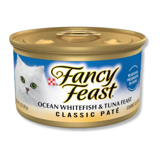 Fancy Feast Classic Paté - Atún & Pescado Blanco