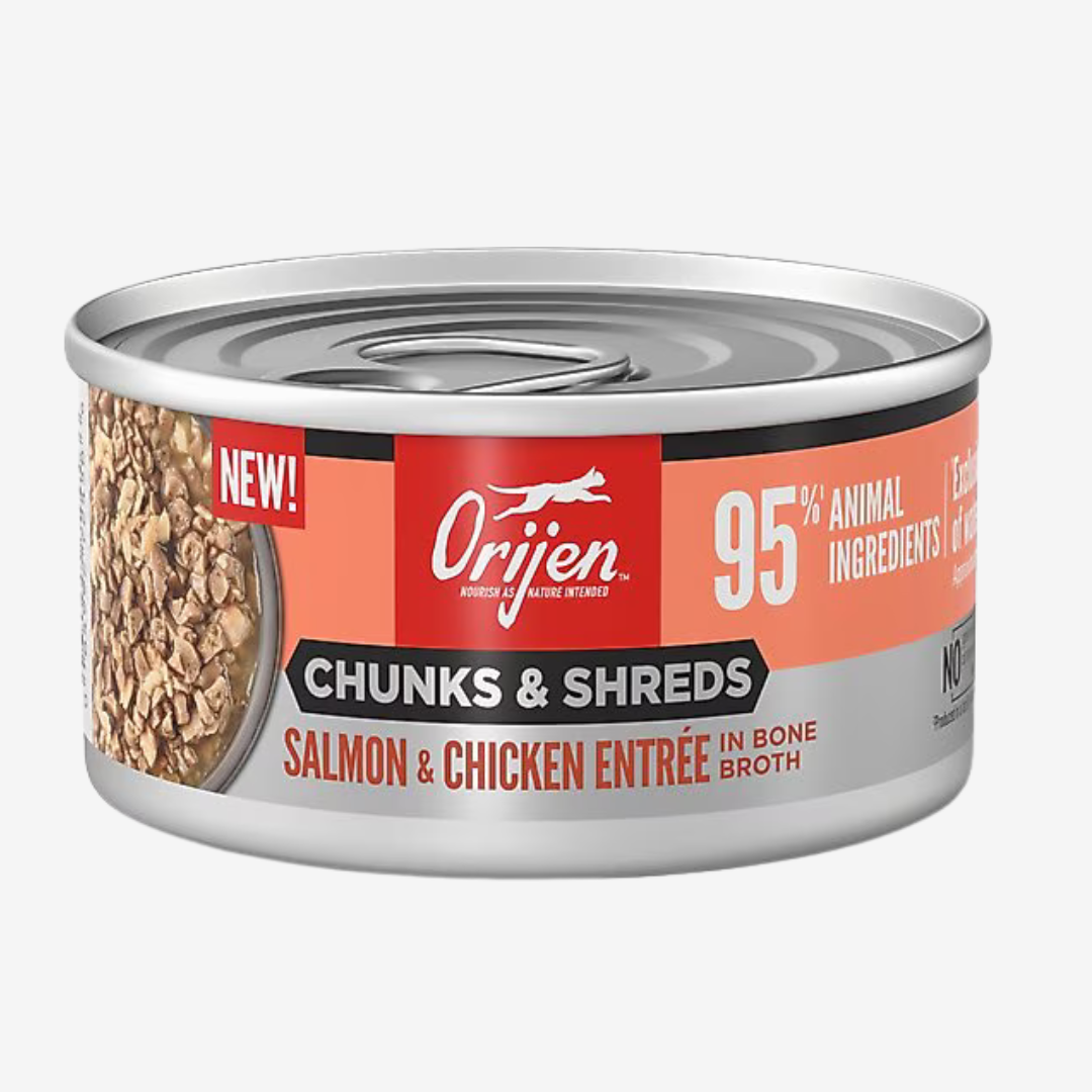 ORIJEN - Salmón & Pollo Entree Chunks & Shreds