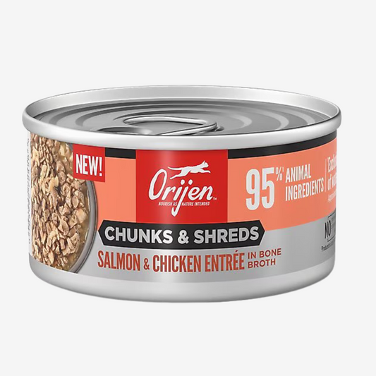 ORIJEN - Salmón & Pollo Entree Chunks & Shreds